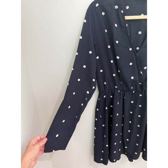 Women's All In Favor Lily Long Sleeve Surplus Dress, size large - Picture 8 of 13